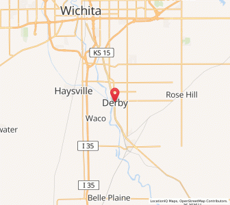 Map of Derby, Kansas