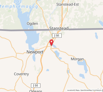 Map of Derby, Vermont