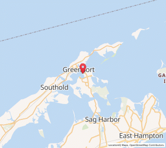 Map of Dering Harbor, New York