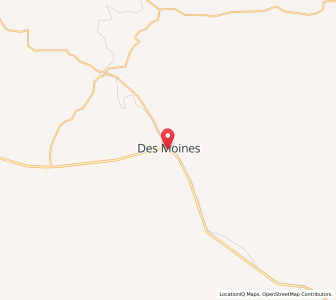 Map of Des Moines, New Mexico