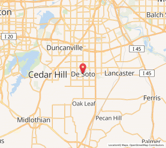 Map of DeSoto, Texas