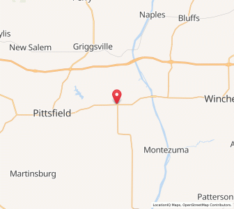 Map of Detroit, Illinois