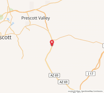 Map of Dewey-Humboldt, Arizona