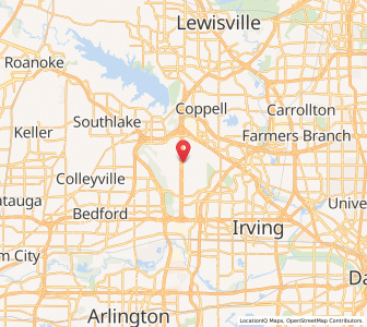 Map of DFW - Dallas Fort Worth International Airport, Texas