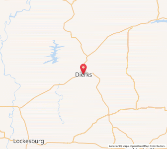 Map of Dierks, Arkansas