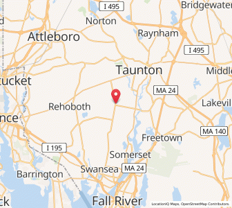 Map of Dighton, Massachusetts