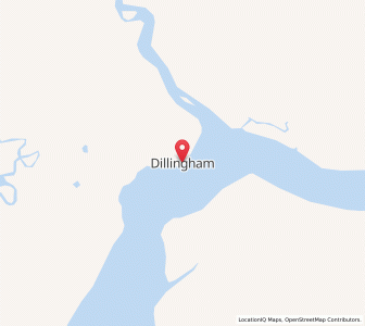 Map of Dillingham, Alaska