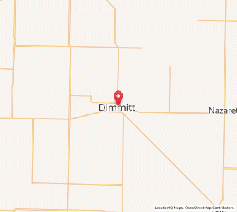 Map of Dimmitt, Texas