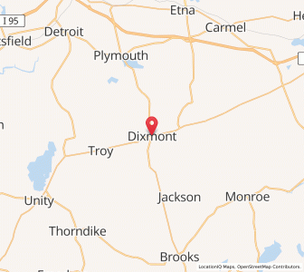 Map of Dixmont, Maine