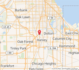 Map of Dixmoor, Illinois