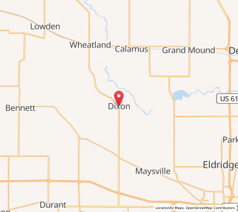 Map of Dixon, Iowa