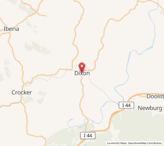 Map of Dixon, Missouri