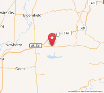 Map of Doans, Indiana