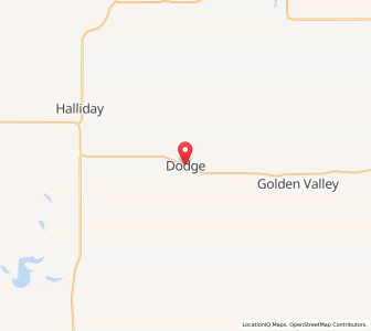 Map of Dodge, North Dakota