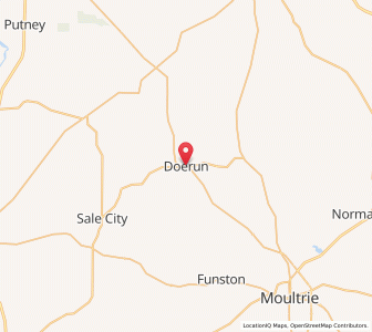 Map of Doerun, Georgia