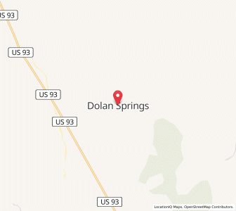 Map of Dolan Springs, Arizona