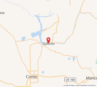 Map of Dolores, Colorado