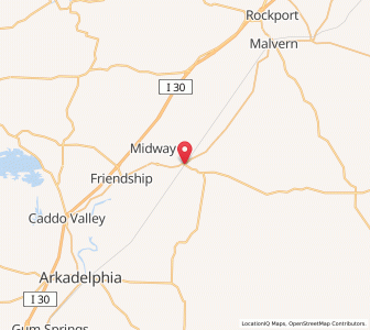 Map of Donaldson, Arkansas