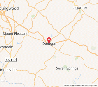 Map of Donegal, Pennsylvania