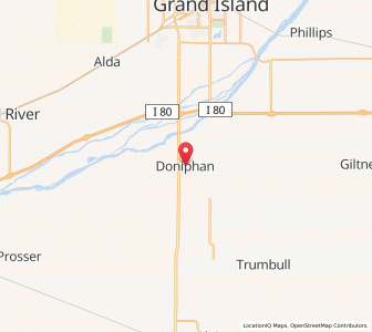 Map of Doniphan, Nebraska