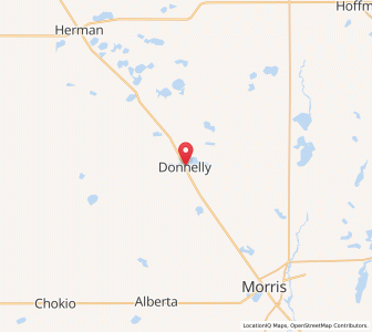 Map of Donnelly, Minnesota