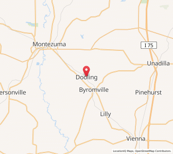 Map of Dooling, Georgia