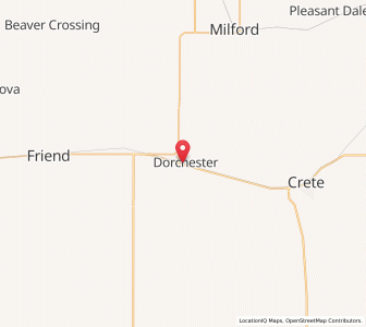 Map of Dorchester, Nebraska