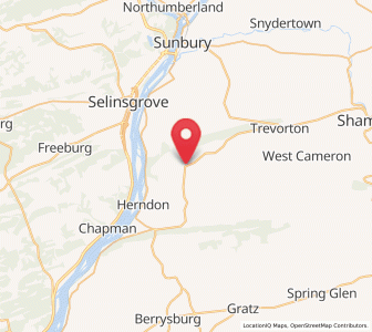 Map of Dornsife, Pennsylvania