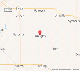 Map of Douglas, Nebraska