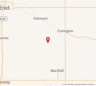 Map of Douglas, Oklahoma