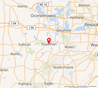 Map of Dousman, Wisconsin