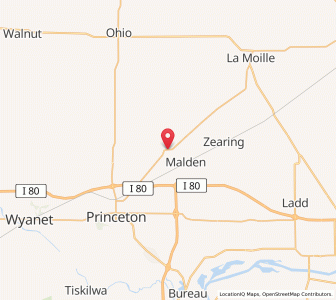 Map of Dover, Illinois