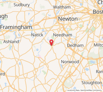 Map of Dover, Massachusetts