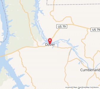 Map of Dover, Tennessee