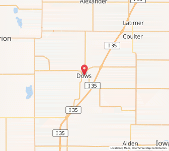 Map of Dows, Iowa