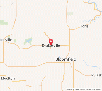 Map of Drakesville, Iowa