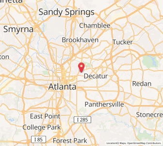 Map of Druid Hills, Georgia