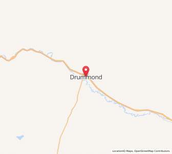 Map of Drummond, Montana
