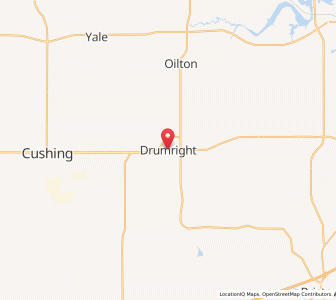 Map of Drumright, Oklahoma