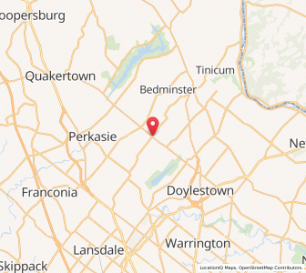 Map of Dublin, Pennsylvania