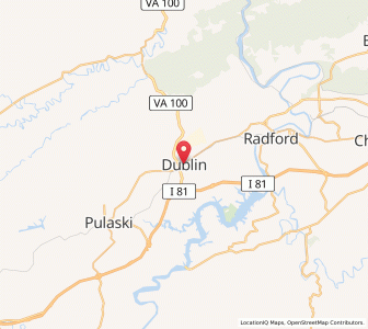 Map of Dublin, Virginia