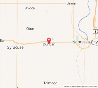 Map of Dunbar, Nebraska