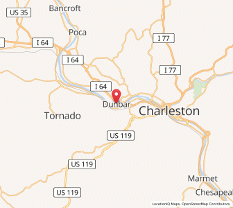 Map of Dunbar, West Virginia