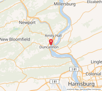Map of Duncannon, Pennsylvania