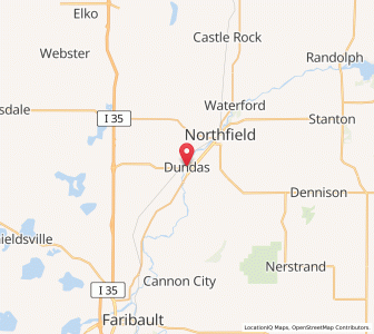 Map of Dundas, Minnesota