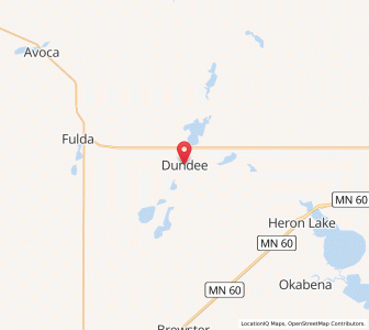 Map of Dundee, Minnesota