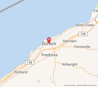 Map of Dunkirk, New York