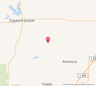 Map of Dunlap, Kansas