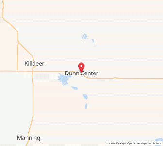 Map of Dunn Center, North Dakota
