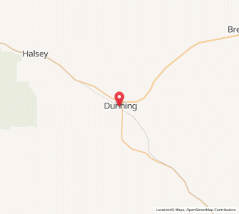 Map of Dunning, Nebraska